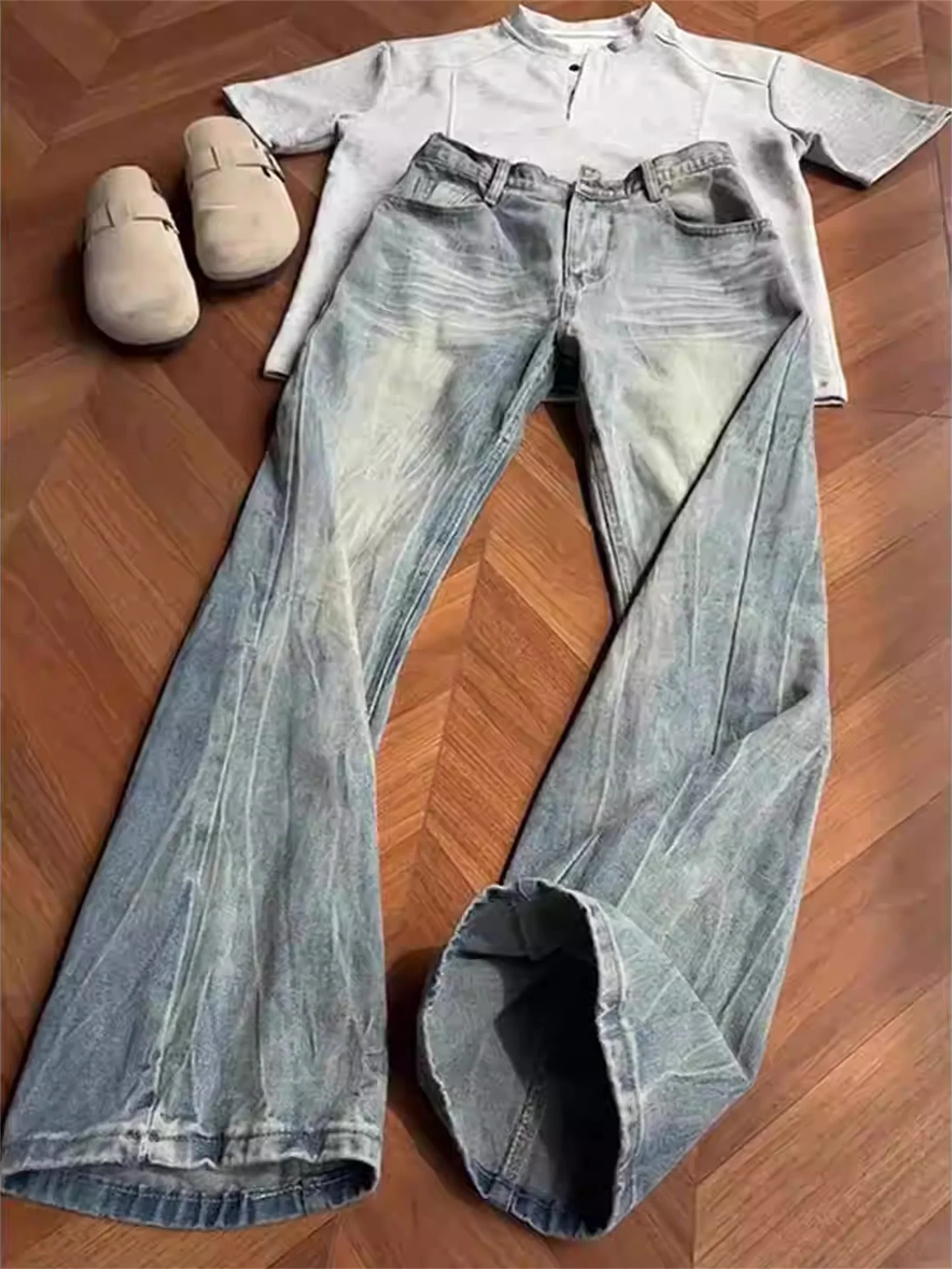 Heavy Du Waed Straight Leg Jeans Men's Slim Fit High Street Cool Jeans Casual Loose Fit Jeans Teenagers Faion Jeans
Heavy Du Waed Straight Leg Jeans Men's Slim Fit High Street Cool Jeans Casual Loose Fit Jeans Teenagers Faion Jeans