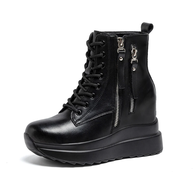 9cm White Black Women Ankle Boots Platform Wedge Heel Booties Shoes Microfiber Leather Fashion Sneakers Shoes High Top
9cm White Black Women Ankle Boots Platform Wedge Heel Booties Shoes Microfiber Leather Fashion Sneakers Shoes High Top