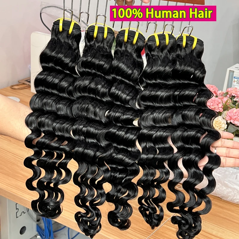 Unprocessed Loose Deep Wave Human Hair Weave Extensions 100% Vietnamese Raw Virgin Human Hair Double Weft Natural Black Color
Unprocessed Loose Deep Wave Human Hair Weave Extensions 100% Vietnamese Raw Virgin Human Hair Double Weft Natural Black Color
