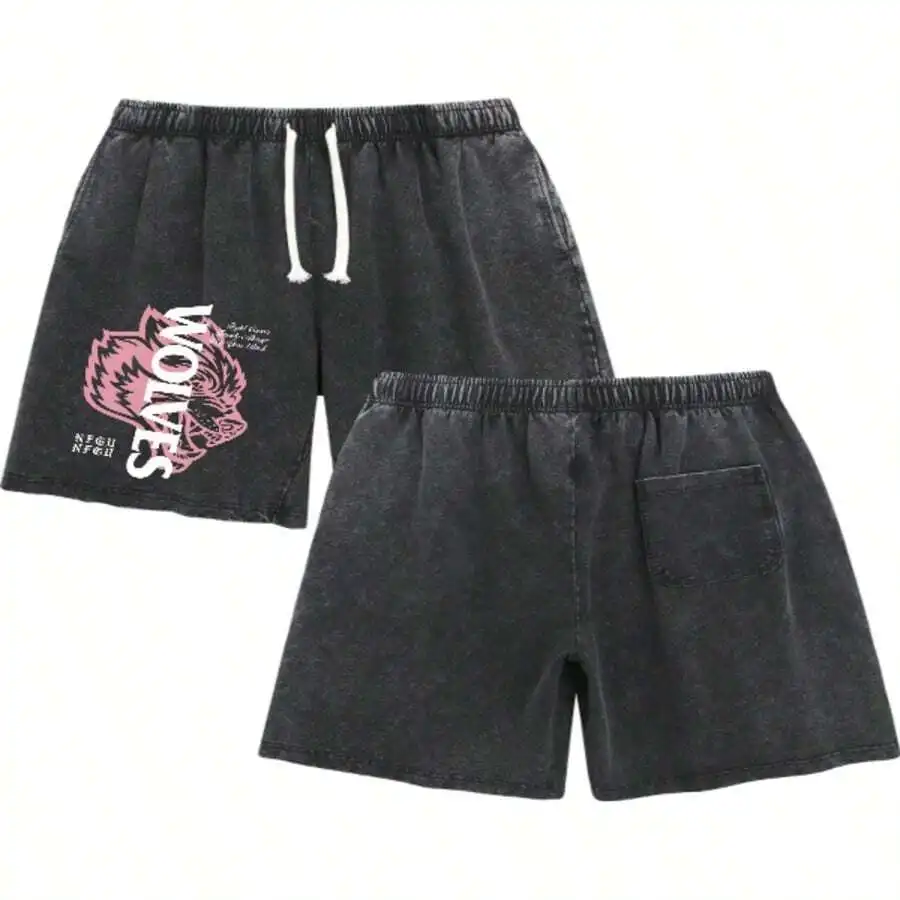 Vintage Wolf Graphic Distressed Cotton Shorts Elastic Waist Casual Unisex Summer
Vintage Wolf Graphic Distressed Cotton Shorts Elastic Waist Casual Unisex Summer