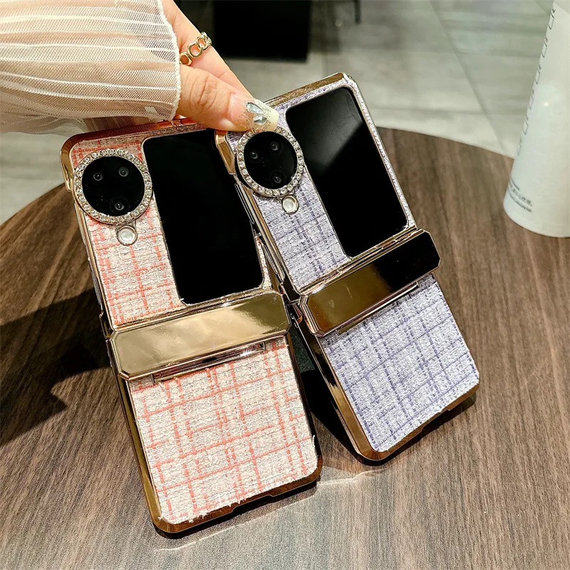 Fashion Woven Pattern Cloth Case For OPPO Find N3 Flip Luxury Plating Gold Ring Phone Cover
Fashion Woven Pattern Cloth Case For OPPO Find N3 Flip Luxury Plating Gold Ring Phone Cover