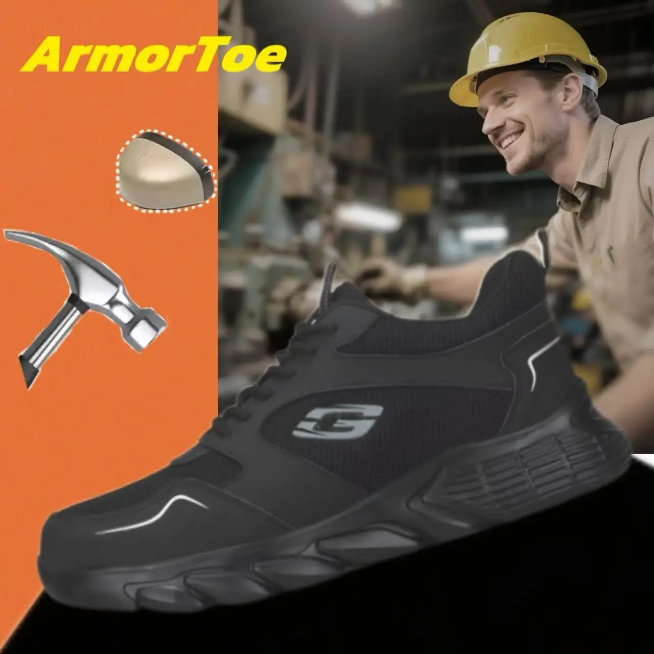 ArmorToe Safety Shoes Anti-smash Anti-stabbing Wear-resistant Anti-slip Anti-pressure Work Shoes Protective Shoes #Armor2653
ArmorToe Safety Shoes Anti-smash Anti-stabbing Wear-resistant Anti-slip Anti-pressure Work Shoes Protective Shoes #Armor2653
