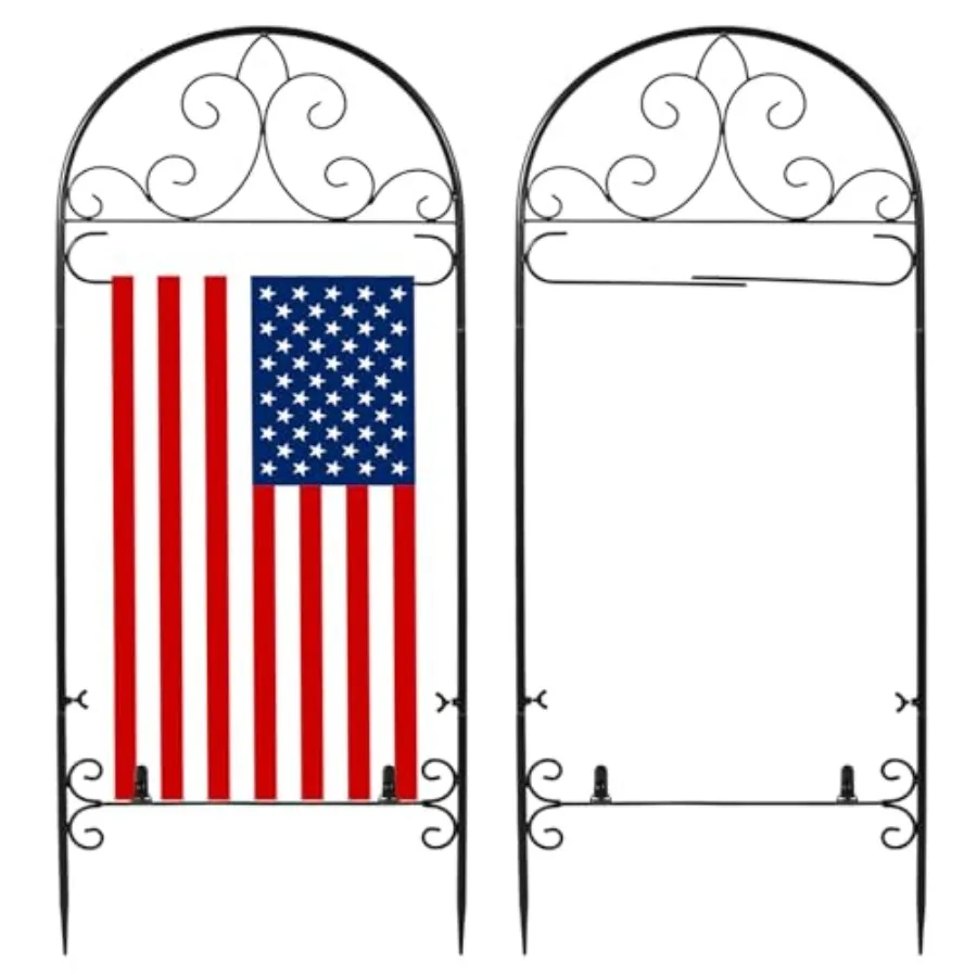 2 Pack Metal Garden Flag Holder Stand Scroll American Stand Yard Flag Pole Stake Fits Max 14 x 25 Inch for Outside House Garden
2 Pack Metal Garden Flag Holder Stand Scroll American Stand Yard Flag Pole Stake Fits Max 14 x 25 Inch for Outside House Garden