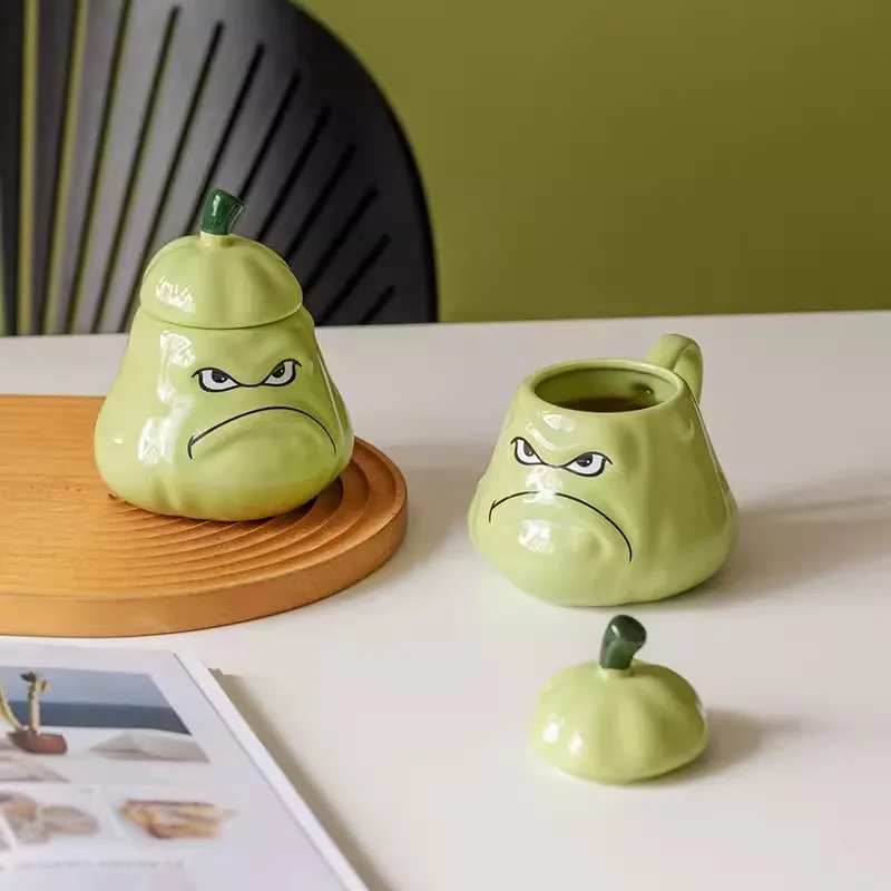 Creative practical peculiar bitter melon face ceramic Cartoon coffee cup desktop model decoration children birthday gift
Creative practical peculiar bitter melon face ceramic Cartoon coffee cup desktop model decoration children birthday gift