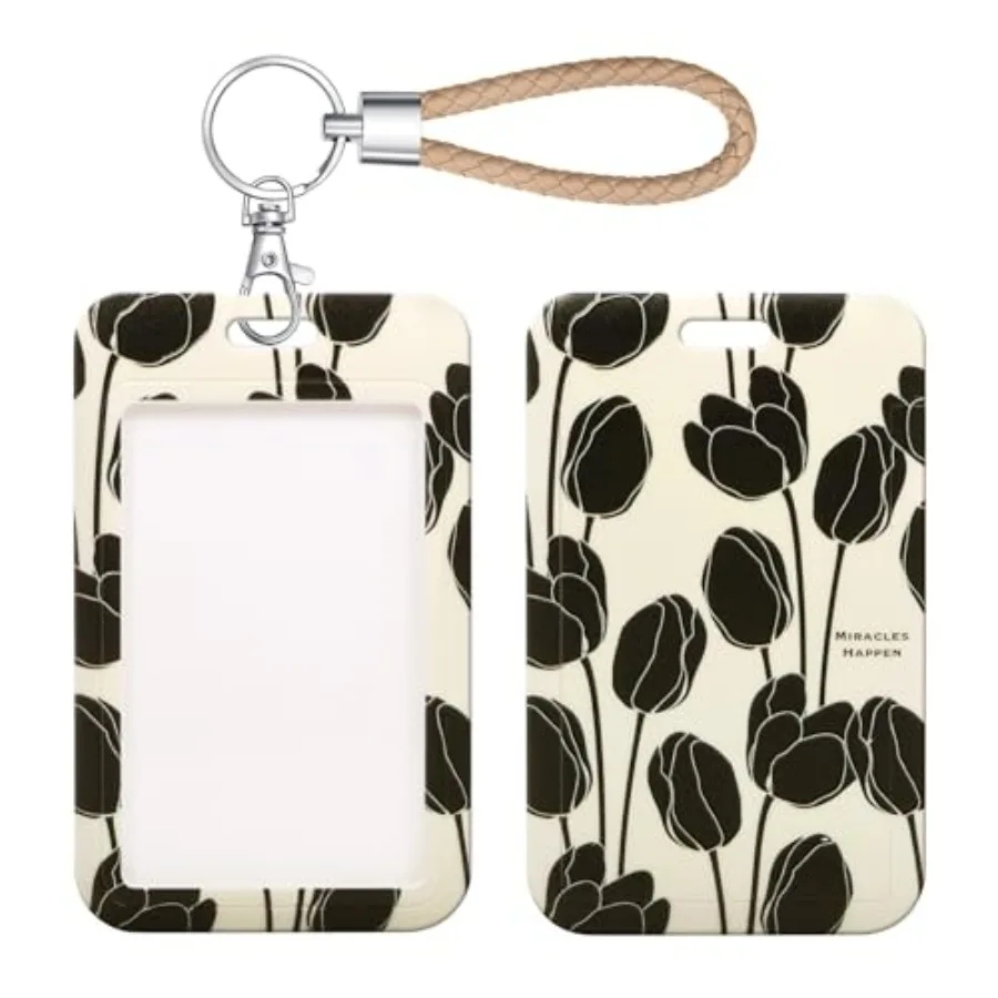 ID Card Badge Holder Key Chain with Metal Keyring, Plastic Slide Open with ID Window for Women Men Girls Students
ID Card Badge Holder Key Chain with Metal Keyring, Plastic Slide Open with ID Window for Women Men Girls Students
