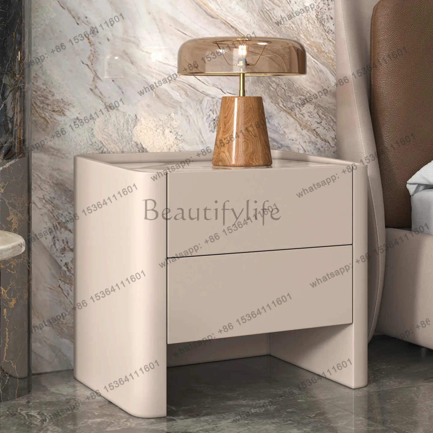 Slate solid wood bedside table stable load-bearing bedroom side cabinet practical storage
Slate solid wood bedside table stable load-bearing bedroom side cabinet practical storage