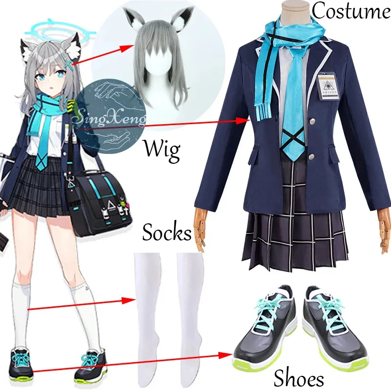 SingXeng Game Blue Archive Sunaookami Shiroko Kuromi Serika Takanashi Hoshino Косплей Костюм Платье Униформа На заказ Хэллоуин
SingXeng Game Blue Archive Sunaookami Shiroko Kuromi Serika Takanashi Hoshino Косплей Костюм Платье Униформа На заказ Хэллоуин