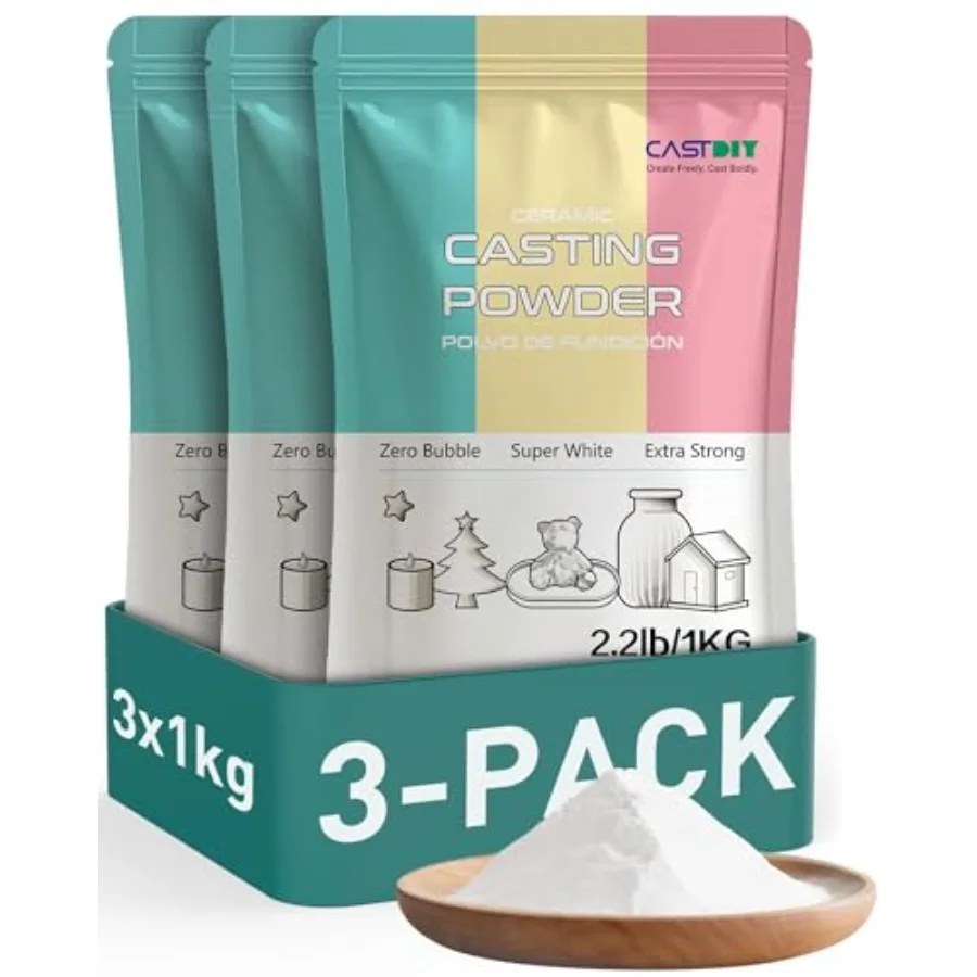 Casting Powder Zero Bubbles Super White Super Hard Odorless Plaster Gypsum Powder for Silicone Molds 30 Minutes Demold Suitable
Casting Powder Zero Bubbles Super White Super Hard Odorless Plaster Gypsum Powder for Silicone Molds 30 Minutes Demold Suitable