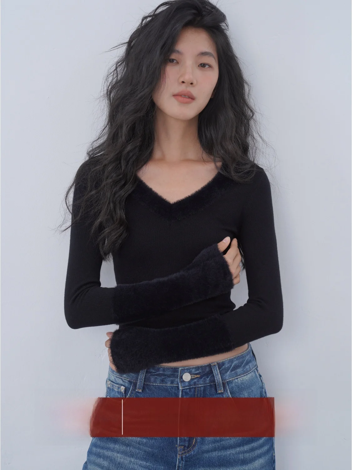 EIGHTHMONTH Bla V-ne Sweater Top Women's Slim Fit Base Layer Knitted irt Casual Sle Regular Fit Long Sve Autumn Ne...
EIGHTHMONTH Bla V-ne Sweater Top Women's Slim Fit Base Layer Knitted irt Casual Sle Regular Fit Long Sve Autumn Ne...