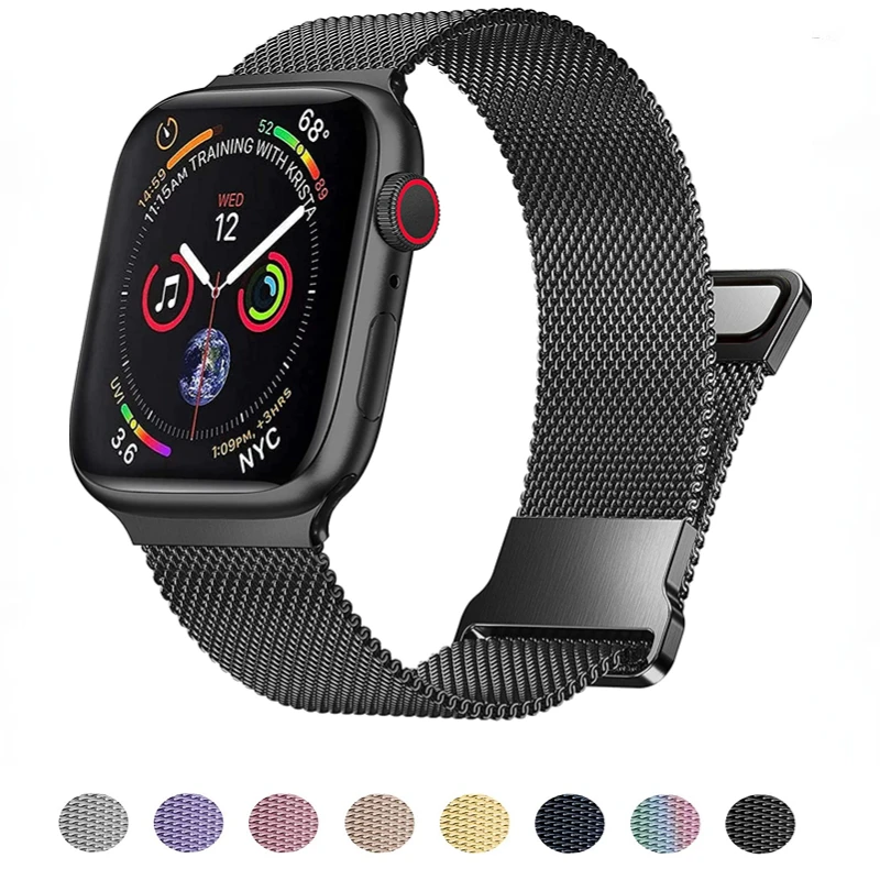 Milanese Loop Magnetic Strap For Apple watch 49mm 45mm 44mm 42mm 41mm 40mm 38mm Metal Wristband For iWatch Ultra 8 7 6 5 4 3 SE
Milanese Loop Magnetic Strap For Apple watch 49mm 45mm 44mm 42mm 41mm 40mm 38mm Metal Wristband For iWatch Ultra 8 7 6 5 4 3 SE