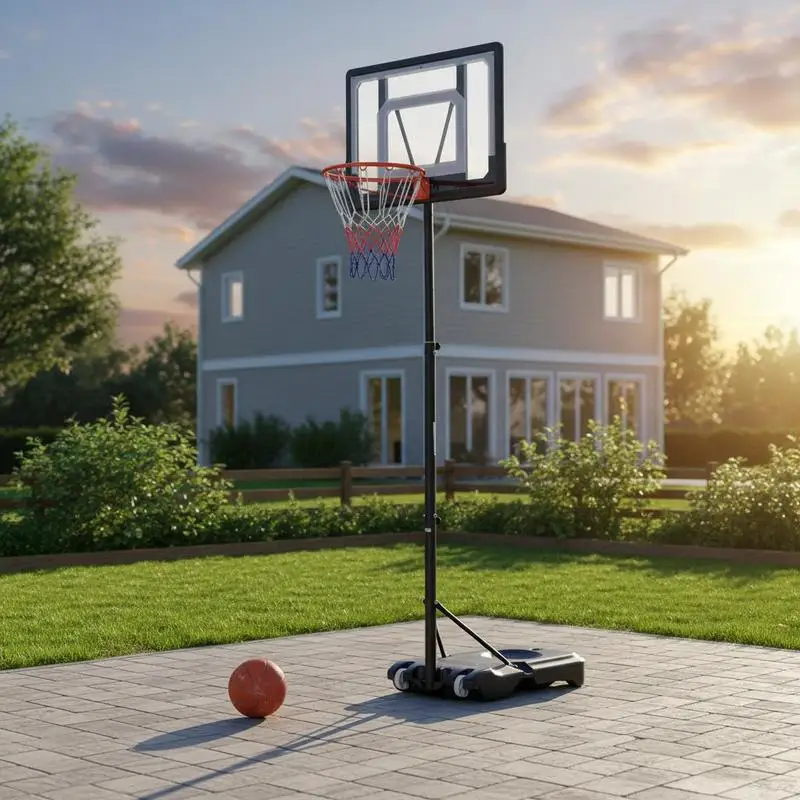 Basketballständer mit Rollen 83x55cm Rückwand, Mobiler Basketballkorb mit Ständer, verstellbare Korbhöhe 156 bis 210 cm, Basketballanlage für Kinder Jugendliche, fürs Außenbereich
Basketballständer mit Rollen 83x55cm Rückwand, Mobiler Basketballkorb mit Ständer, verstellbare Korbhöhe 156 bis 210 cm, Basketballanlage für Kinder Jugendliche, fürs Außenbereich