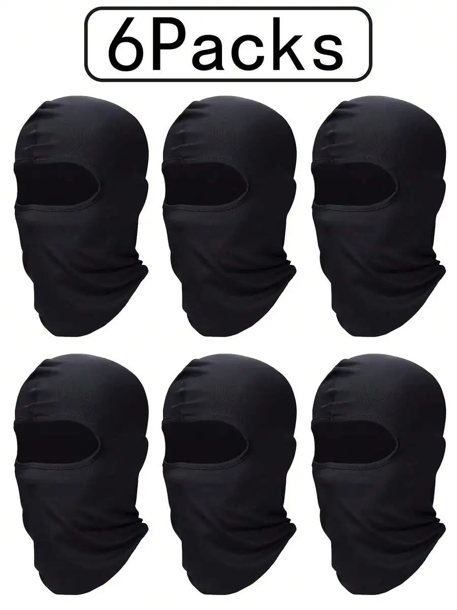 6pcs/Set Face Mask, Balaclava, Full Face Mask, Summer UV Protection Balaclava, Unisex Outdoor Sports Face Mask, Men's Full Face
6pcs/Set Face Mask, Balaclava, Full Face Mask, Summer UV Protection Balaclava, Unisex Outdoor Sports Face Mask, Men's Full Face