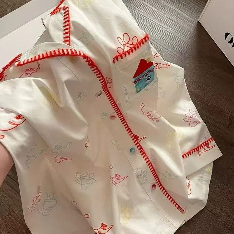 Adorable Cloud Cotton Long Sleeve Sleepwear Set for Girls Home Clothes Cardigan Outerwear Spring Autumn Comfortable Pajamas
Adorable Cloud Cotton Long Sleeve Sleepwear Set for Girls Home Clothes Cardigan Outerwear Spring Autumn Comfortable Pajamas