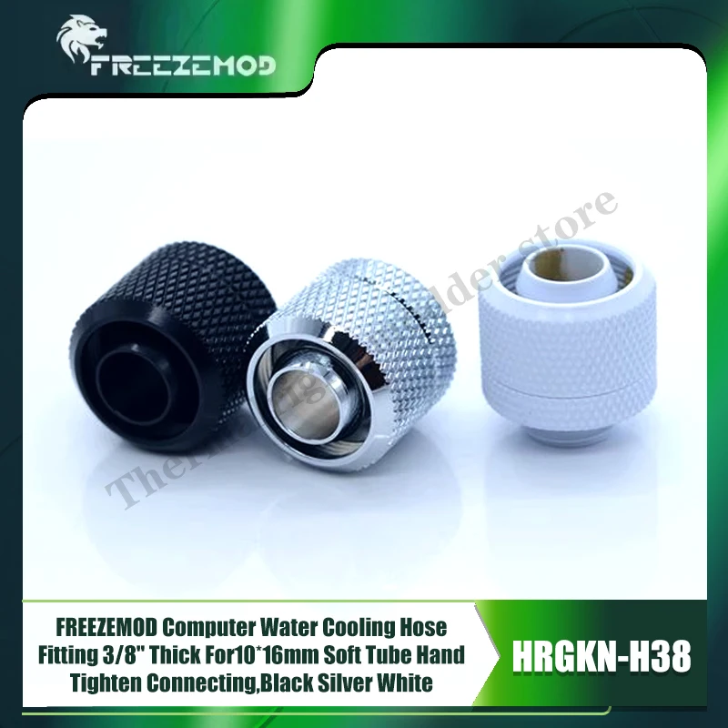 FREEZEMOD компьютерный фитинг для шланга водяного охлаждения толщиной 3/8 дюйма для мягкой трубки 10*16 мм, затягивающее вручную соединение, черный, серебристый, белый
FREEZEMOD компьютерный фитинг для шланга водяного охлаждения толщиной 3/8 дюйма для мягкой трубки 10*16 мм, затягивающее вручную соединение, черный, серебристый, белый