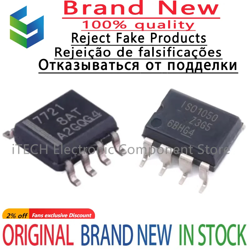 2-10 шт., новинка 100%, ISO7721DR, ISO7721 7721, ISO1050DUBR, ISO1050 SOIC-8 SOP8, новые оригинальные чипы ic
2-10 шт., новинка 100%, ISO7721DR, ISO7721 7721, ISO1050DUBR, ISO1050 SOIC-8 SOP8, новые оригинальные чипы ic