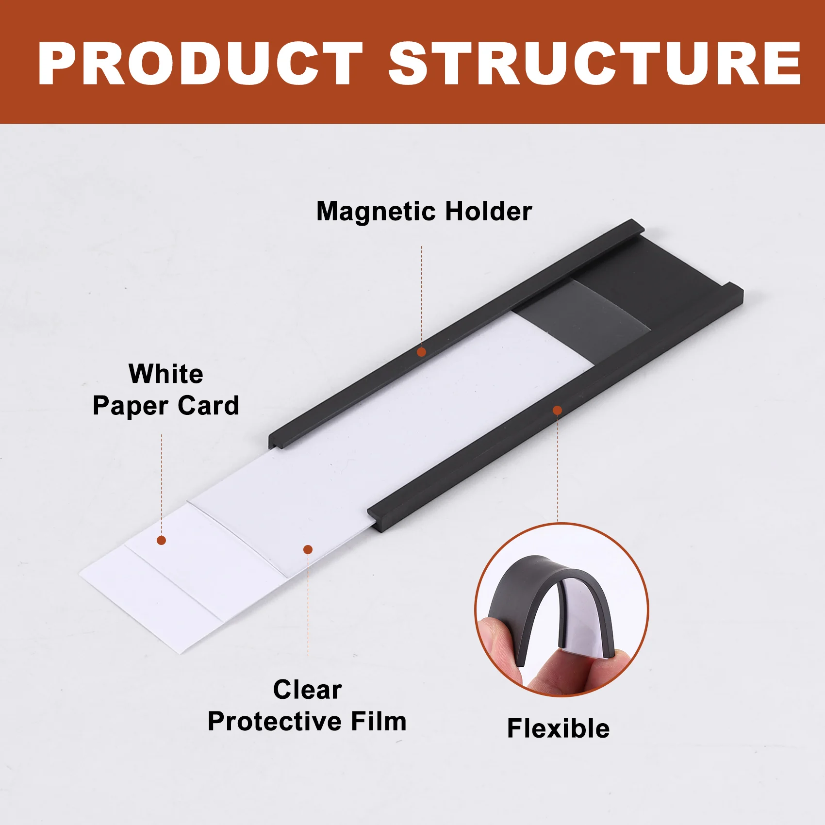 100 Pack Magnetic Label Holder C Channel Magnetic Labels Magnetic Data Card Holder With Clear Plastic Protector-New
100 Pack Magnetic Label Holder C Channel Magnetic Labels Magnetic Data Card Holder With Clear Plastic Protector-New