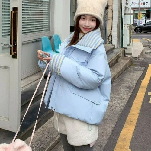 Короткая пуховая куртка на хлопковой подкладке, зима 2026, новый стиль, свободное пальто из овечьей кожи с хлопковой подкладкой, толстая теплая верхняя одежда с лацканами в корейском стиле
Короткая пуховая куртка на хлопковой подкладке, зима 2026, новый стиль, свободное пальто из овечьей кожи с хлопковой подкладкой, толстая теплая верхняя одежда с лацканами в корейском стиле