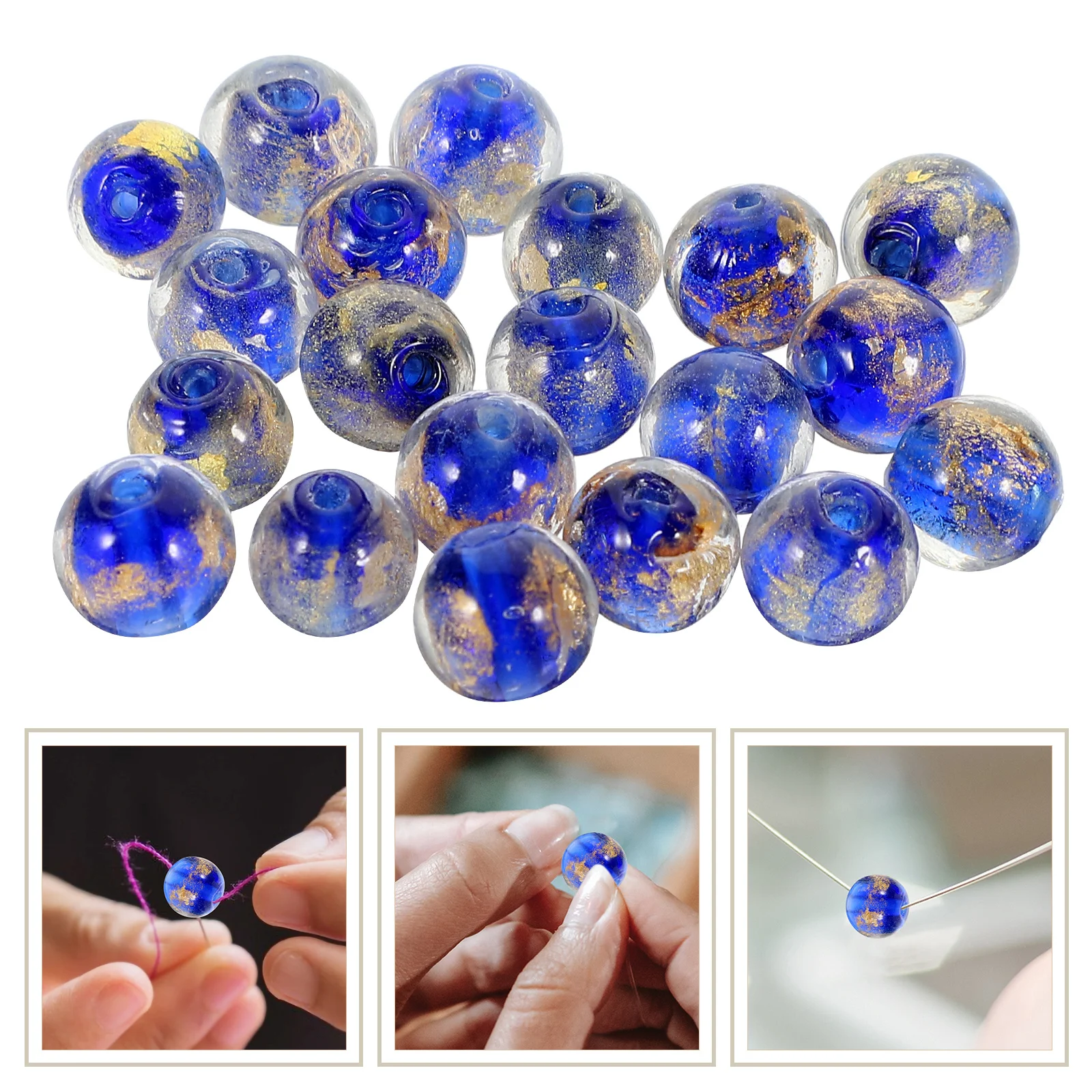 20Pcs DIY Glass Beads Round Shaped Glowing Beads for Jewelry Making Craft Projects Night Light Decor Accessories
20Pcs DIY Glass Beads Round Shaped Glowing Beads for Jewelry Making Craft Projects Night Light Decor Accessories