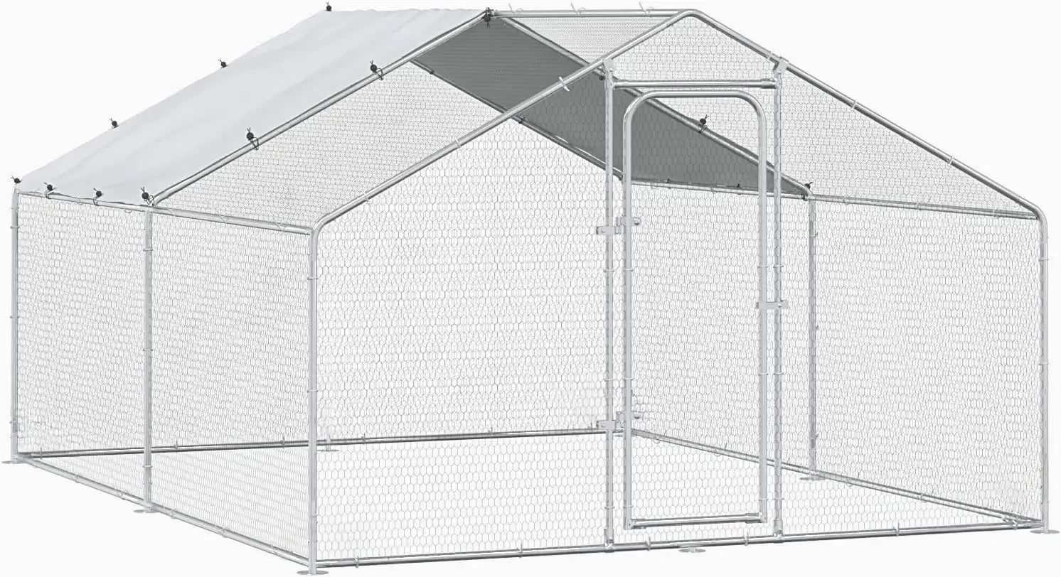 Bold Chicken Coop Run Large Metal Chicken Pen Outdoor, Poultry Cage Spire Shape, Heavy Duty Walkin for Yard with Waterproof
Bold Chicken Coop Run Large Metal Chicken Pen Outdoor, Poultry Cage Spire Shape, Heavy Duty Walkin for Yard with Waterproof