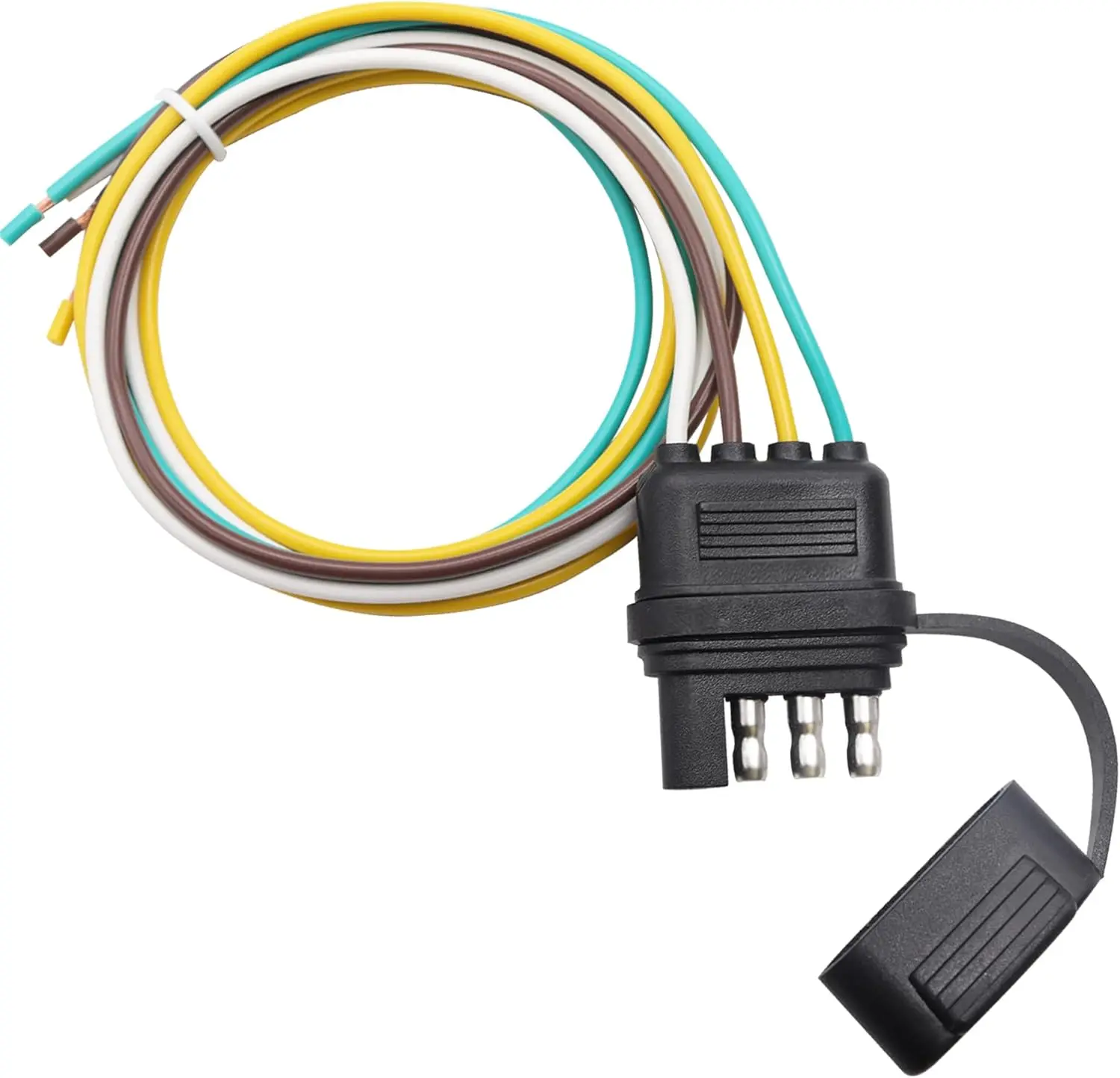 25-дюймовый 4-контактный разъем для проводки прицепа с 4-контактным соединителем для фар прицепа
25-дюймовый 4-контактный разъем для проводки прицепа с 4-контактным соединителем для фар прицепа