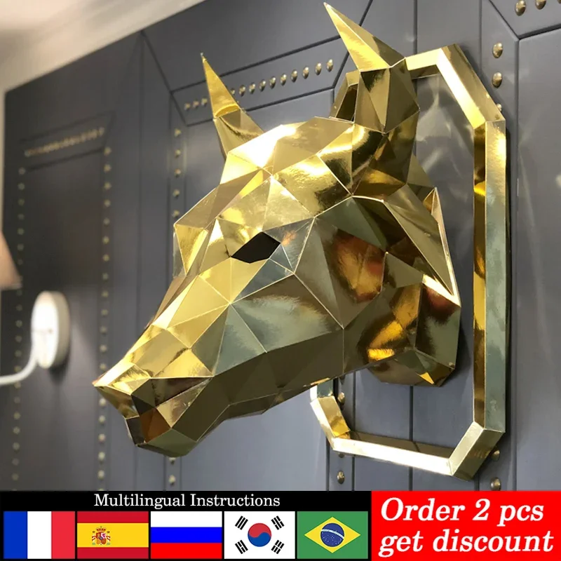 Белый Золотой Бик Животное Подвесной Настенный Декор Бумажная Модель, 3D Домашняя Комната Papercraft Art, Ручная Работа DIY Взрослых Оригами RTY346
Белый Золотой Бик Животное Подвесной Настенный Декор Бумажная Модель, 3D Домашняя Комната Papercraft Art, Ручная Работа DIY Взрослых Оригами RTY346