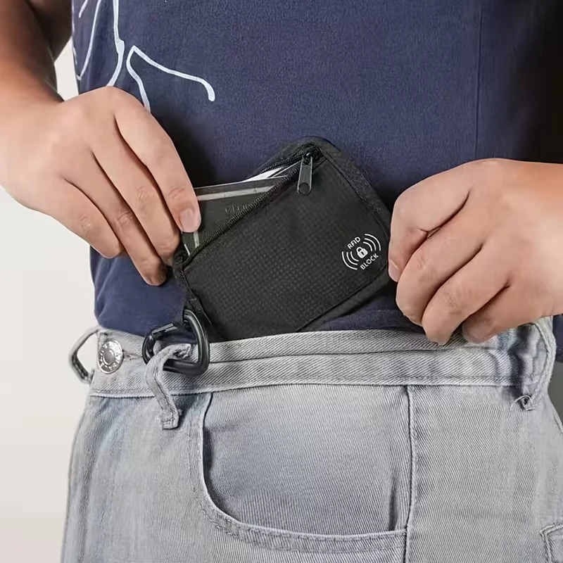 RFID anti-theft card reader wallet,lightweight invisible belt clip,anti-demagnetizing small bag, invisible clip, travel bag
RFID anti-theft card reader wallet,lightweight invisible belt clip,anti-demagnetizing small bag, invisible clip, travel bag