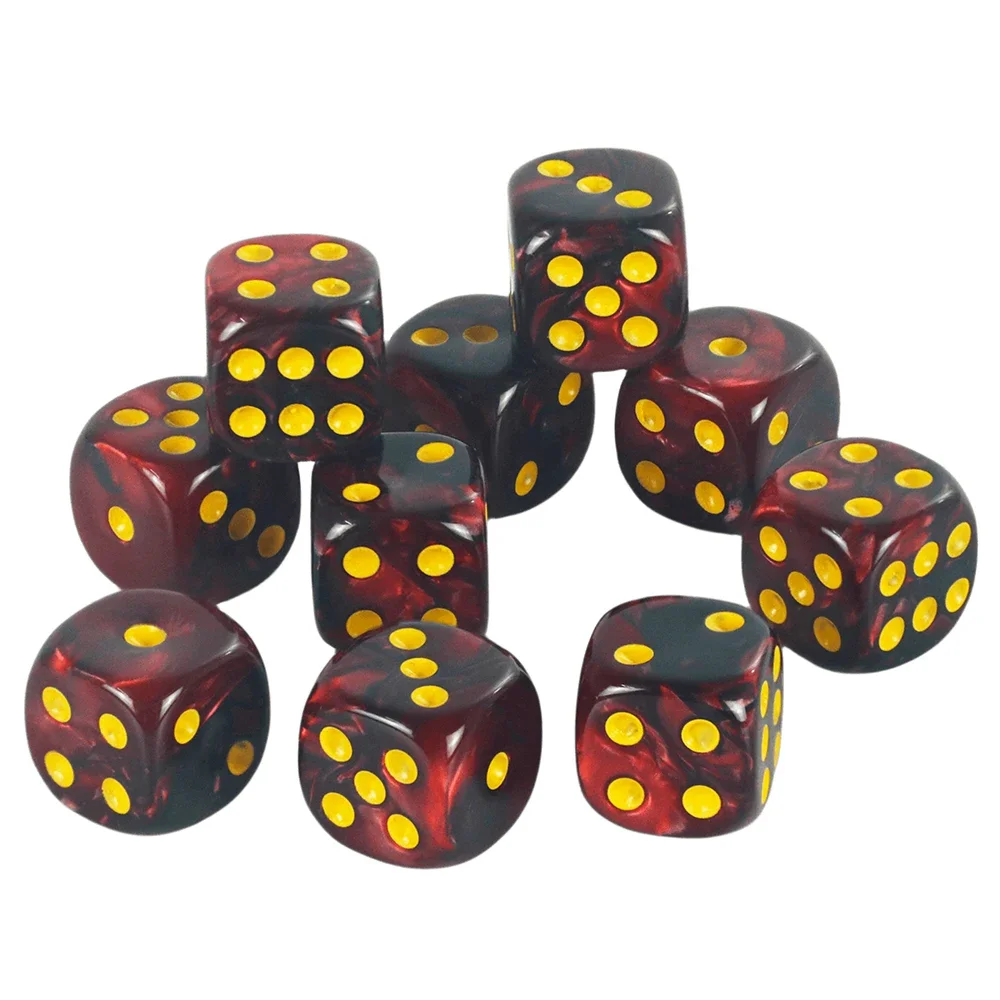 Набор круглых игральных костей D6 Премиум-качества для настольных игр, смешанные цвета 12 мм, упаковка из 10 шт.
Набор круглых игральных костей D6 Премиум-качества для настольных игр, смешанные цвета 12 мм, упаковка из 10 шт.