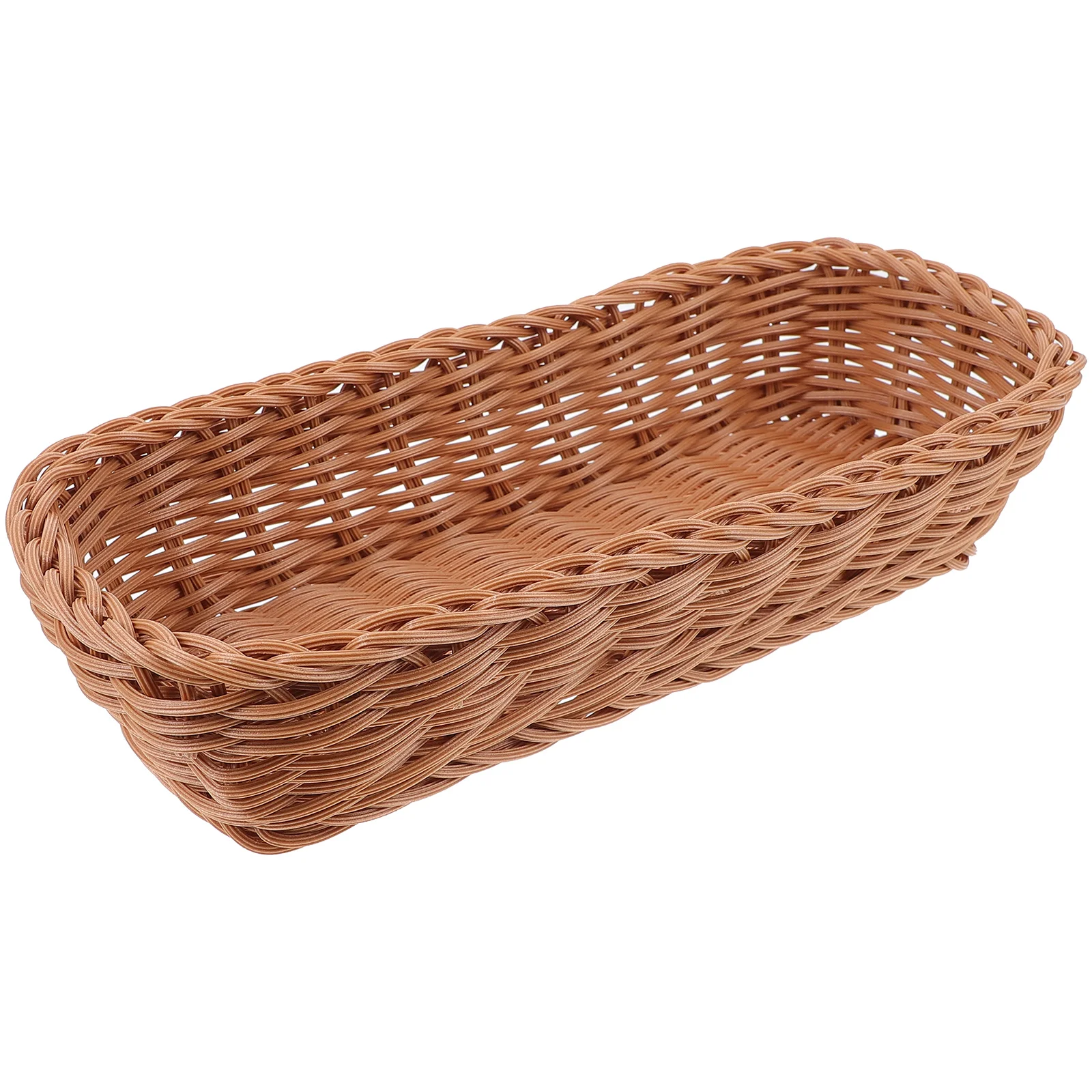 Imitation Rattan Storage Basket Kitchen Baskets Home Tableware ganizer Brown Rectangle Household Box Durability ABS
Imitation Rattan Storage Basket Kitchen Baskets Home Tableware ganizer Brown Rectangle Household Box Durability ABS