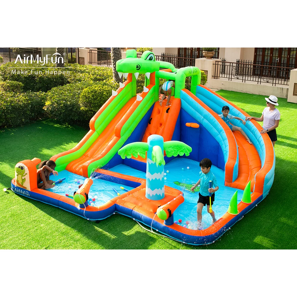 AirMyFun Inflatable Bouncer Air Double Water Slide Jumping Bouncy Castle Bounce House Slide Combo
AirMyFun Inflatable Bouncer Air Double Water Slide Jumping Bouncy Castle Bounce House Slide Combo