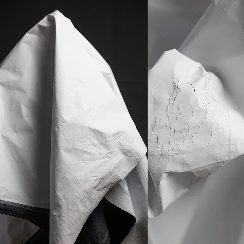 Креативная ткань с белыми разбитыми узорами, вторичная трансформация, жесткий силуэт, дизайнерская ткань, шитье своими руками на метр, материал
Креативная ткань с белыми разбитыми узорами, вторичная трансформация, жесткий силуэт, дизайнерская ткань, шитье своими руками на метр, материал