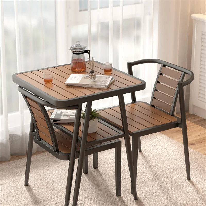 Balcony leisure area layout villa simple outdoor tea table and chair combination three-piece set of small household coffee table
Balcony leisure area layout villa simple outdoor tea table and chair combination three-piece set of small household coffee table
