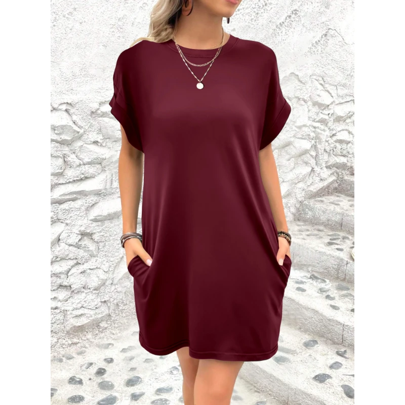 Women's Dresses Solid Colour High Stretch Loose Knee Length Dresses Multi-Purpose Dresses for Many Fashion Styles
Women's Dresses Solid Colour High Stretch Loose Knee Length Dresses Multi-Purpose Dresses for Many Fashion Styles