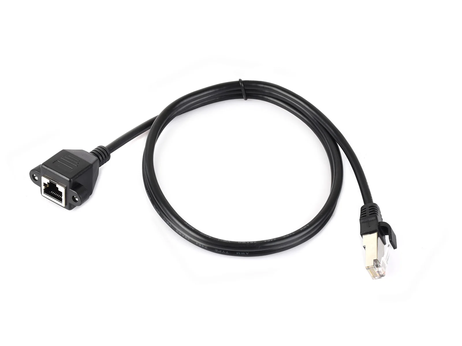 RJ45 Ethernet Extension Cable,Nickel-plated Iron Shell Protection,Providing Effective Interference Shielding,Flexible PVC Jacket