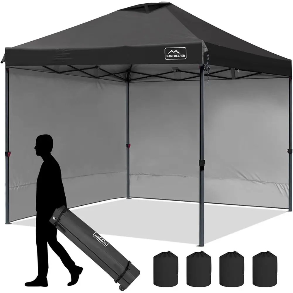10x10 Waterproof Portable Shade Tent with Sides for Outdoor Shelter, Camping, and Events in Black
10x10 Waterproof Portable Shade Tent with Sides for Outdoor Shelter, Camping, and Events in Black