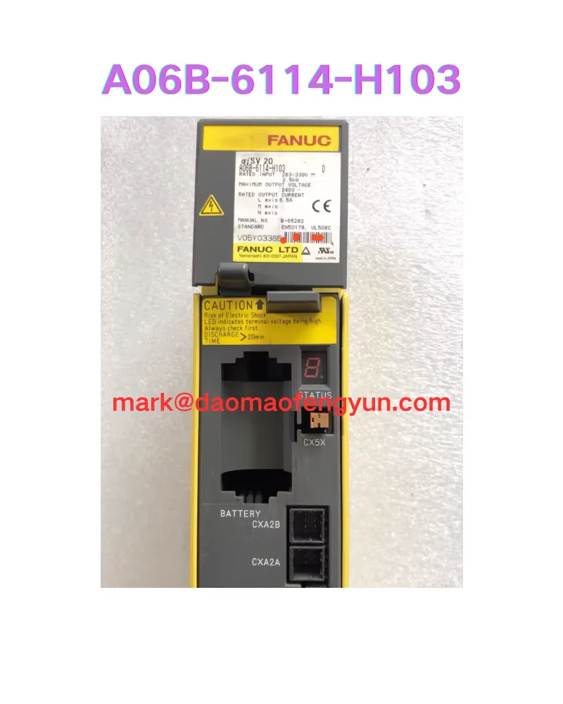 A06B-6114-H103 Used Servo Drives Tested OK
A06B-6114-H103 Used Servo Drives Tested OK