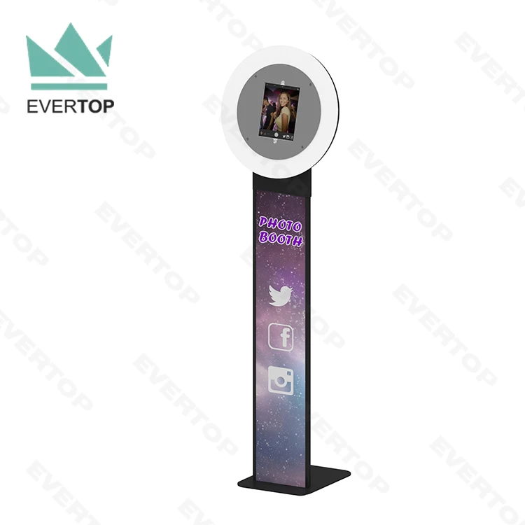 PBF02 LED Ring Light Touch Photo Booths System For 9.7-12.9" Inch Ipad Air, Pro Mirror Face Interactive Photo Kiosk
PBF02 LED Ring Light Touch Photo Booths System For 9.7-12.9" Inch Ipad Air, Pro Mirror Face Interactive Photo Kiosk