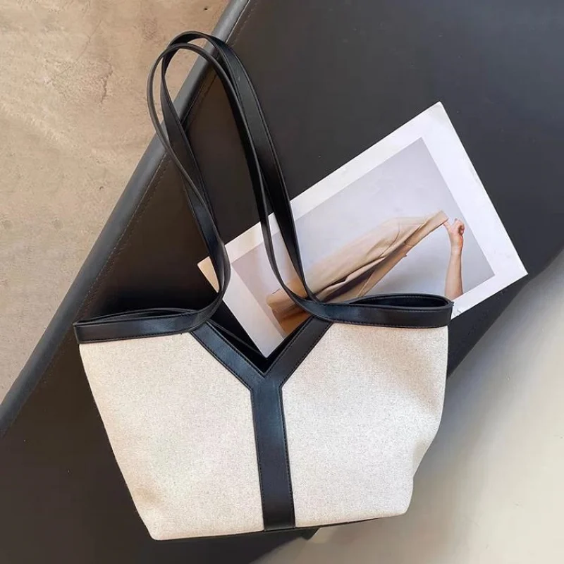 Brand Y-shaped Women's Canvas Handbag Simple Large-capacity Tote Bag Trendy Commuting Underarm Shoulder Bag Fashion Women's Bag
Brand Y-shaped Women's Canvas Handbag Simple Large-capacity Tote Bag Trendy Commuting Underarm Shoulder Bag Fashion Women's Bag