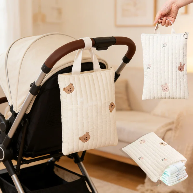 Korea's Ins Cute Bear Embroidery Mommy Bag Cotton Baby Diaper Bag Nappy Pouch Travel Stroller Storage Bags South Handbags Diaper
Korea's Ins Cute Bear Embroidery Mommy Bag Cotton Baby Diaper Bag Nappy Pouch Travel Stroller Storage Bags South Handbags Diaper