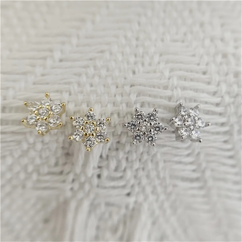 Женские серьги-гвоздики из стерлингового серебра S925 в корейском стиле, новый цветок с бриллиантами, универсальные минималистичные украшения INS
Женские серьги-гвоздики из стерлингового серебра S925 в корейском стиле, новый цветок с бриллиантами, универсальные минималистичные украшения INS