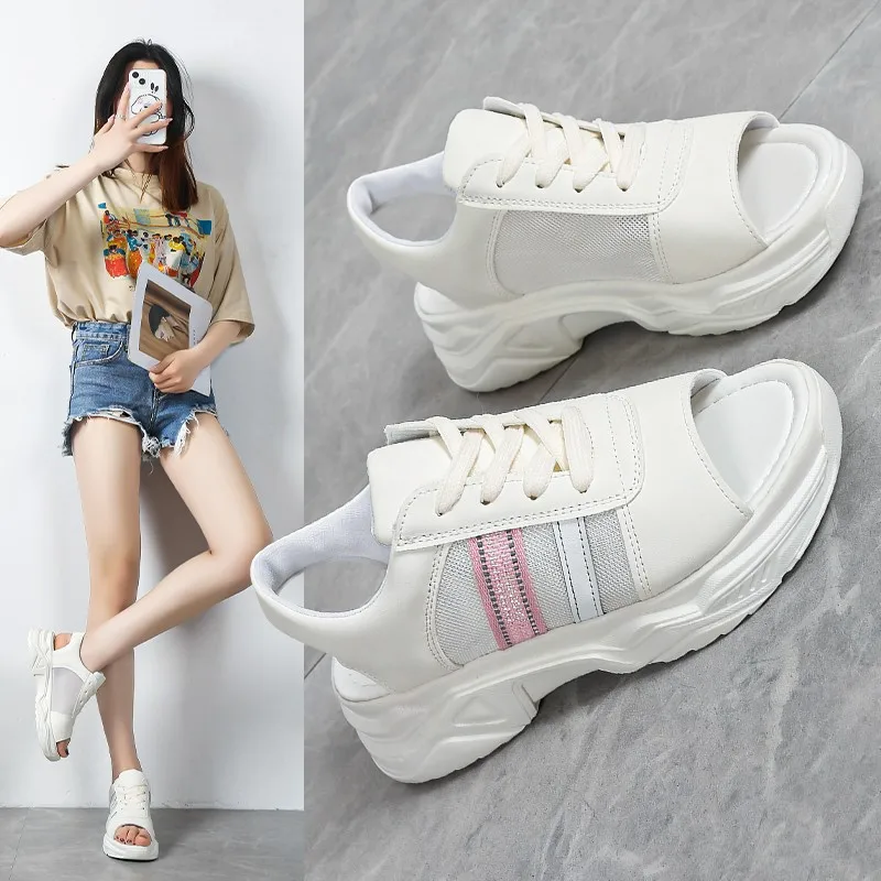 Fashion Women Sandals 2024 Summer New Flat Shoes Lady Platform Chunky Comfortable Mesh Open Toe Casual Sports Ladies Shoes 3-5CM
Fashion Women Sandals 2024 Summer New Flat Shoes Lady Platform Chunky Comfortable Mesh Open Toe Casual Sports Ladies Shoes 3-5CM