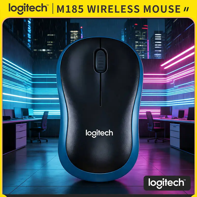 Stylish Logitech M170 Wireless Mouse 2.4GHz USB Mini Receiver 12-Month Battery 1000DPI for Home Office Work Use
