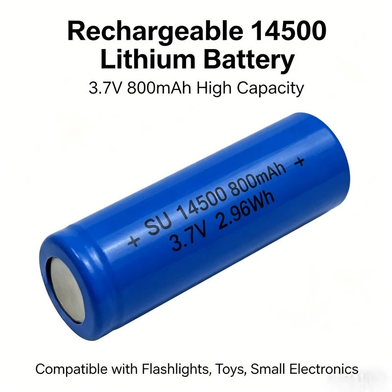 Adequate Capacity 14500 800mAh 3.7V Li-ion Rechargeable Batteries AA Battery Lithium Cell for Led Flashlight Headlamps Torch
Adequate Capacity 14500 800mAh 3.7V Li-ion Rechargeable Batteries AA Battery Lithium Cell for Led Flashlight Headlamps Torch
