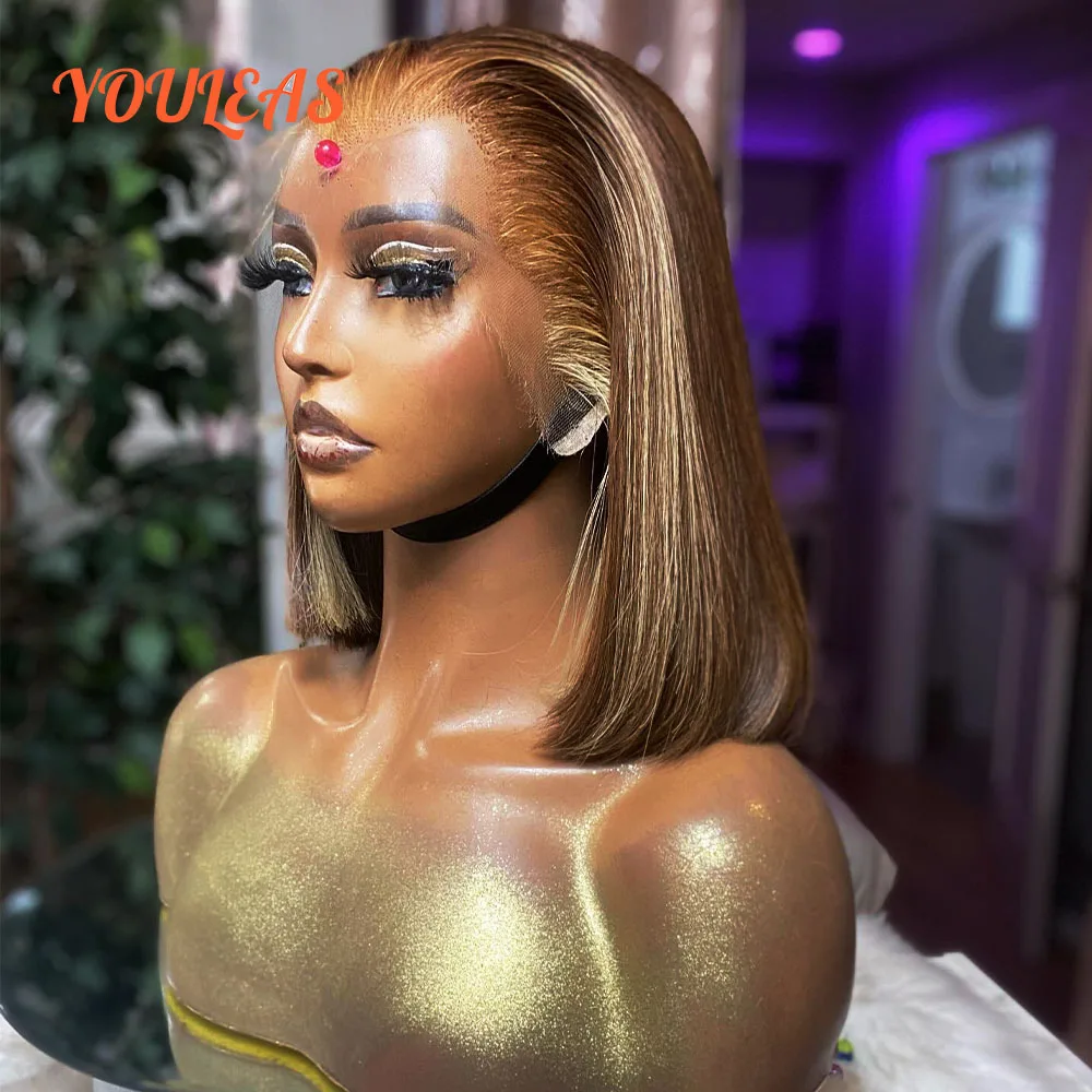 Dark Brown 4/613 Blonde Colored Wig Highlight Short Bob Straight Transparent Lace Closure Glueless Wig Human Hair Ready To Wear
Dark Brown 4/613 Blonde Colored Wig Highlight Short Bob Straight Transparent Lace Closure Glueless Wig Human Hair Ready To Wear