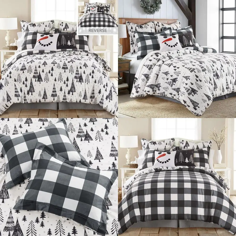 Northern Star Holiday Pine Tree Duvet Cover Set - Full/Queen Size (90x94 inches) with 2 Pillowcases (26x20 inches) - Black and W
Northern Star Holiday Pine Tree Duvet Cover Set - Full/Queen Size (90x94 inches) with 2 Pillowcases (26x20 inches) - Black and W