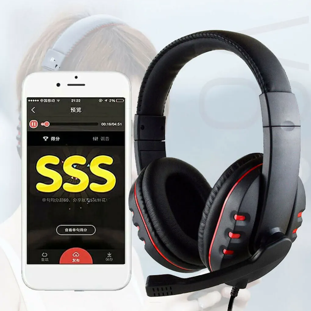 3 5mm Gaming Headset Stereo Sound Computer Laptop Wired Headphone Earphone with Soft Earpads
3 5mm Gaming Headset Stereo Sound Computer Laptop Wired Headphone Earphone with Soft Earpads