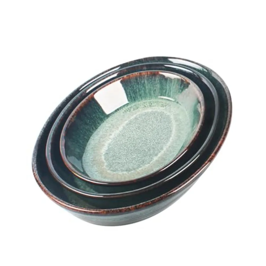 Baking Pan Set 3 pieces Oval Baking Pan Ceramic Baking Pan Suitable for Casserole Dishes Lasagna Pies Oven Stackable Microwave
Baking Pan Set 3 pieces Oval Baking Pan Ceramic Baking Pan Suitable for Casserole Dishes Lasagna Pies Oven Stackable Microwave