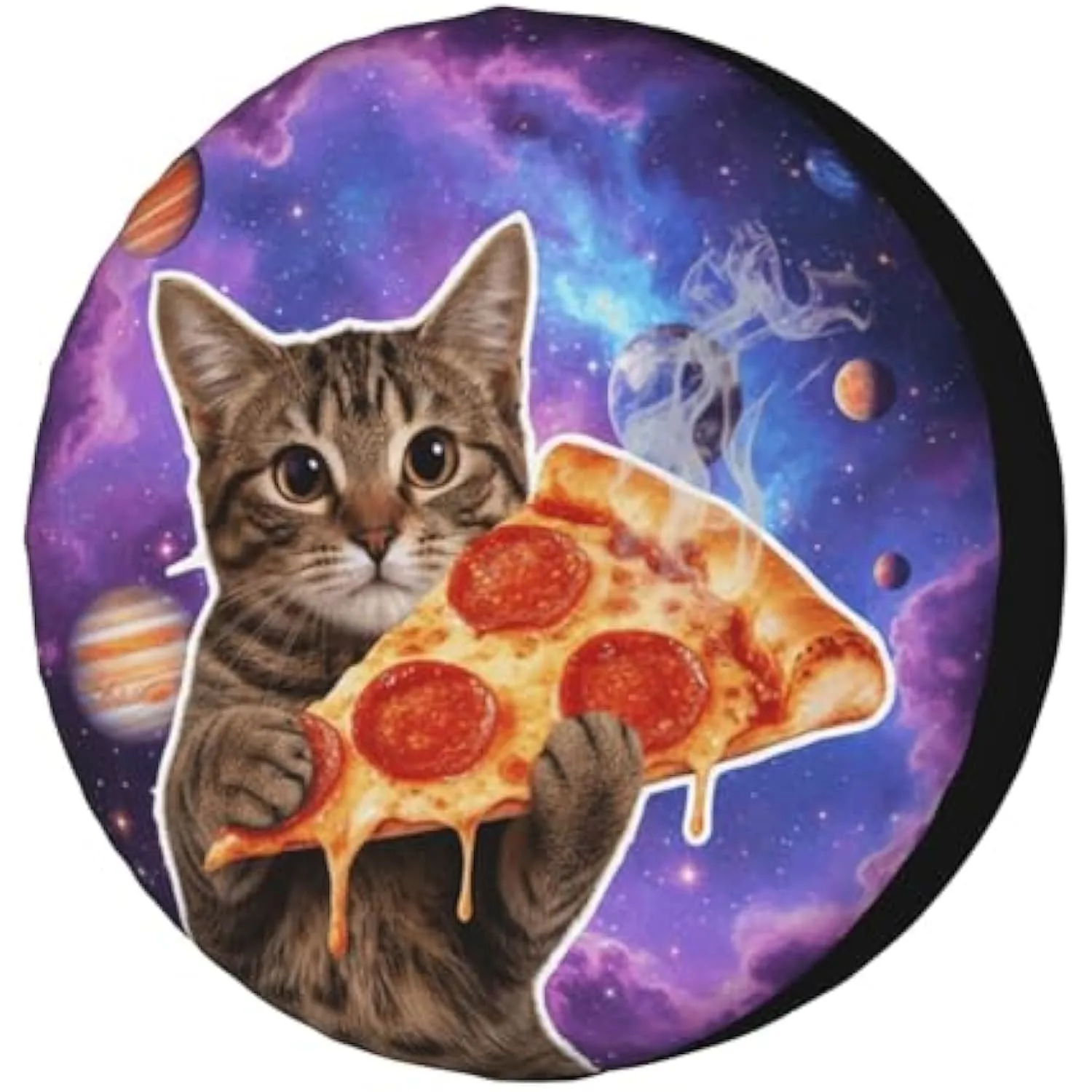 Galaxy Cat Holding Pizza Spare Tire Cover Funny Outer Space Vehicle Wheel Protector
Galaxy Cat Holding Pizza Spare Tire Cover Funny Outer Space Vehicle Wheel Protector