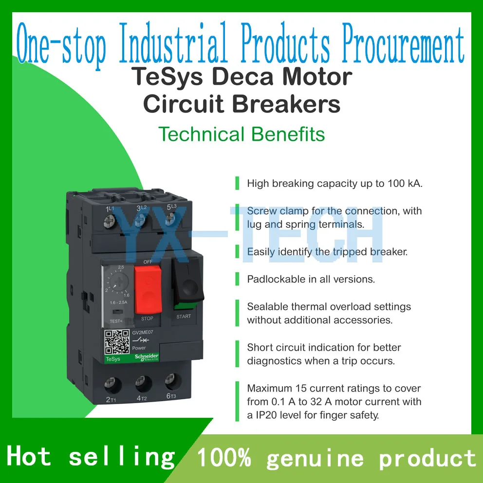 Schneider GV2ME20 GV2ME21 GV2ME22 Circuit breaker thermal magnetic
Schneider GV2ME20 GV2ME21 GV2ME22 Circuit breaker thermal magnetic