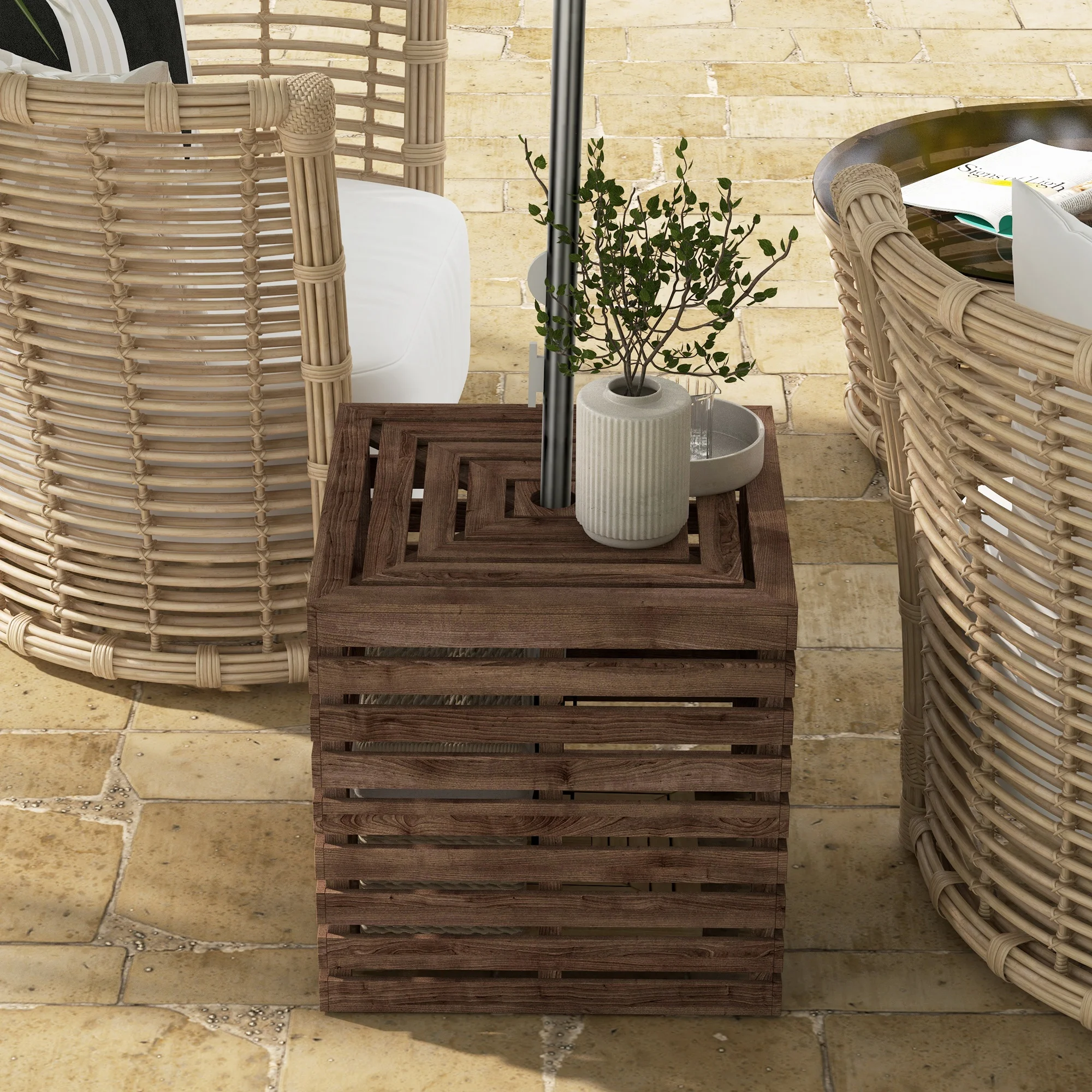 Outdoor Umbrella Base Storage Box
Outdoor Umbrella Base Storage Box
