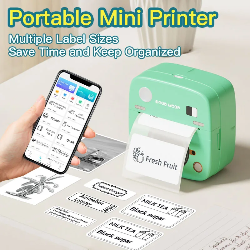 New Photo Sticker Printer C1Kitchen Label Printer 1200mAh Battery Type-C Smart Bluetooth Mini Printers for iOS Android Phone
New Photo Sticker Printer C1Kitchen Label Printer 1200mAh Battery Type-C Smart Bluetooth Mini Printers for iOS Android Phone